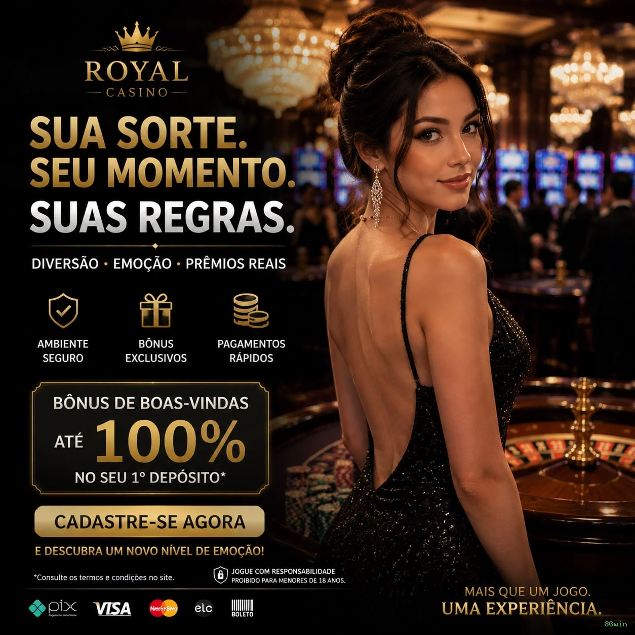 Controles de pagamento e BRL em 86win