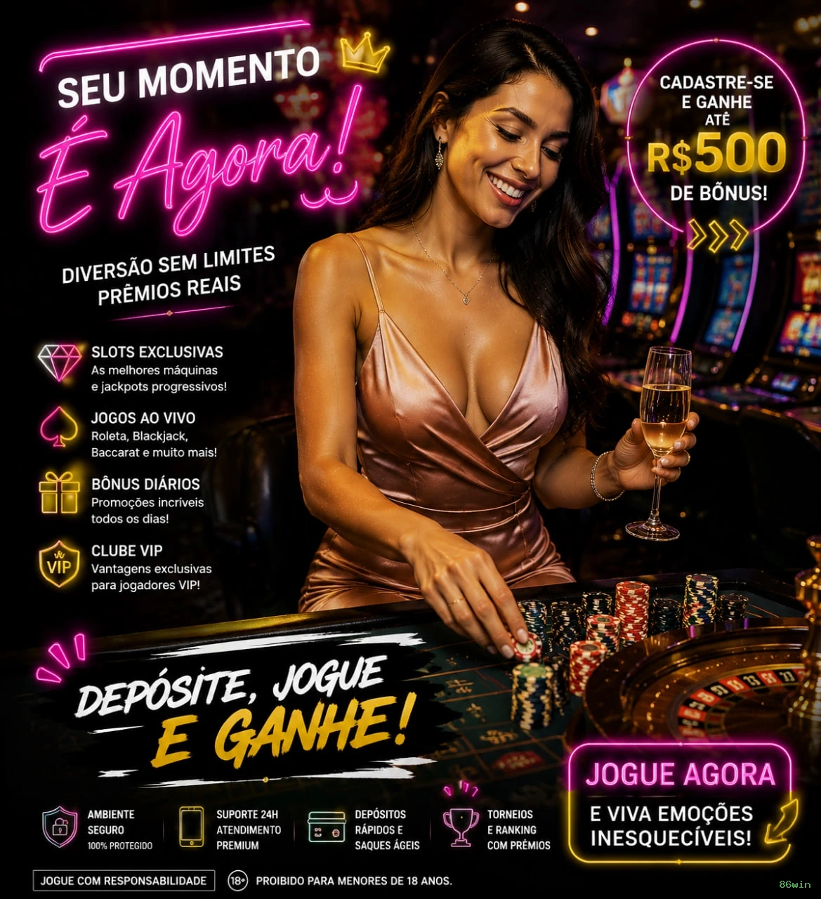 Controles de pagamento e BRL em 86win